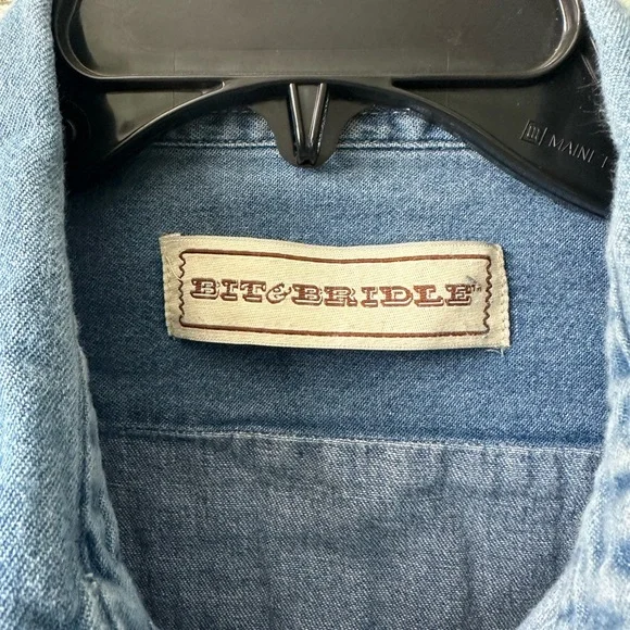 Western Blue Denim Shirt - Picture 3 of 4